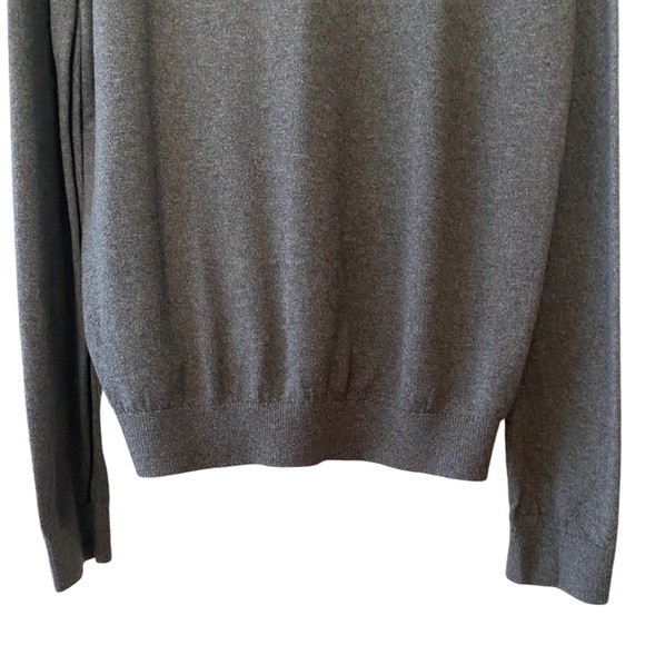 GAP Drop Long Sleeve Pullover Crew Neck Sweater Heather Grey Size Small - Picture 6 of 13
